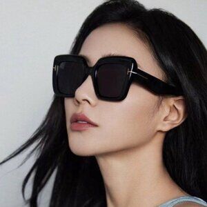 NEW TOM FORD SUNGLASSES ESME TF1157 01A BLACK WOMEN EYEWEAR FT1157/S 01A